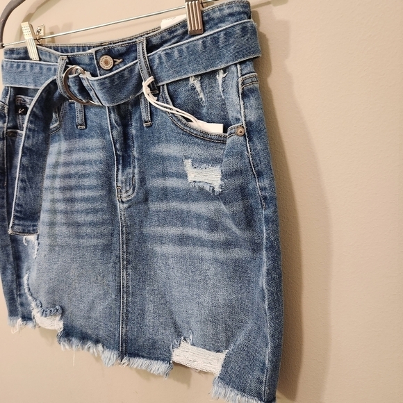 KanCan Size 26 Denim Mini Skirt NWT - Picture 2 of 10